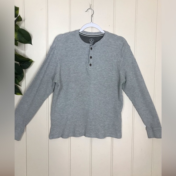 Members Mark Light Grey Soft Thermal Henley Style Top LS Shirt 
Unisex 
Medium - Picture 9 of 16